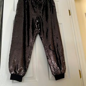 Loft Sequins Joggers Size Large NWT